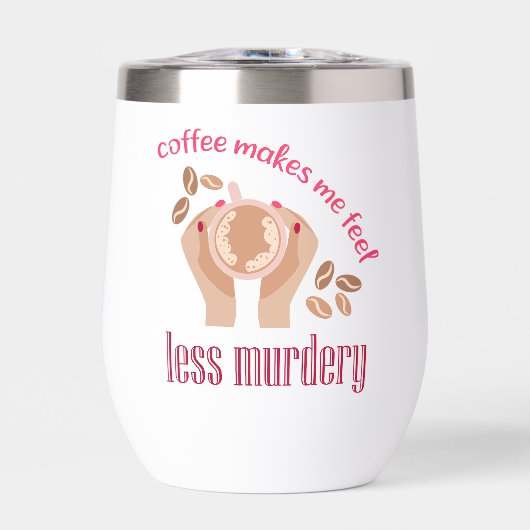 Koffie maakt me minder moordend grappig citaat (Voorkant)