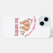 Koffie maakt me minder moordend grappig citaat Case-Mate iPhone case (Achterkant (horizontaal))