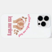 Koffie maakt me minder moordend grappig citaat Case-Mate iPhone case (Achterkant (horizontaal))