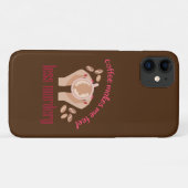 Koffie maakt me minder moordend grappig citaat Case-Mate iPhone case (Achterkant (horizontaal))