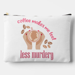 Koffie maakt me minder moordend grappig citaat etui