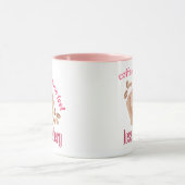 Koffie maakt me minder moordend grappig citaat mok (Midden)