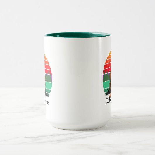 Koffie maakt me poep Bigfoot Sasquatch Funny 15oz Mok (Midden)