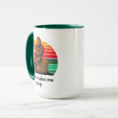 Koffie maakt me poep Bigfoot Sasquatch Funny 15oz Mok (Voorkant links)