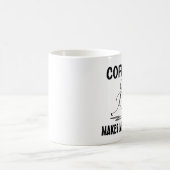 Koffie maakt me poep, koffie-Mok Magische Mok (Center)