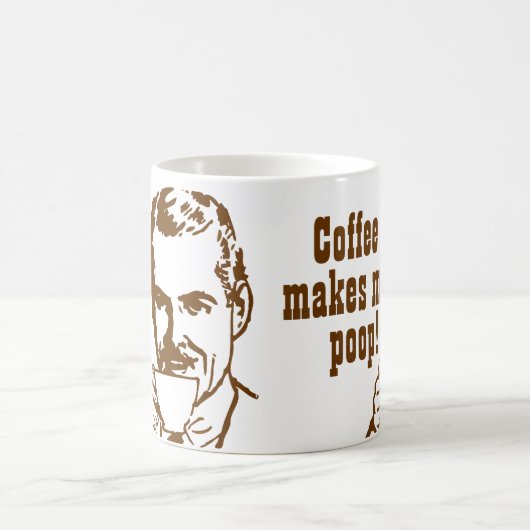 Koffie maakt me poep. koffiemok (Center)