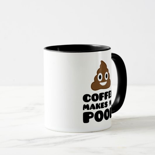 Koffie maakt me poep-Mok Mok (Voorkant rechts)