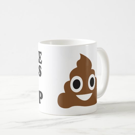 KOFFIE MAAKT ME POOP KOFFIEMOK (Voorkant rechts)