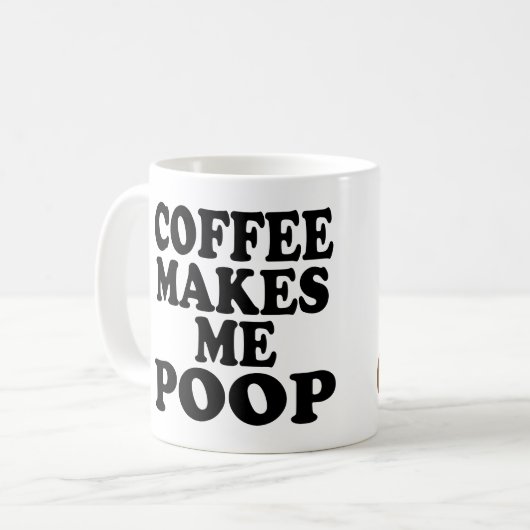 KOFFIE MAAKT ME POOP KOFFIEMOK (Voorkant links)