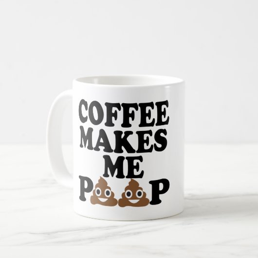 KOFFIE MAAKT ME POOP MOK (Voorkant links)