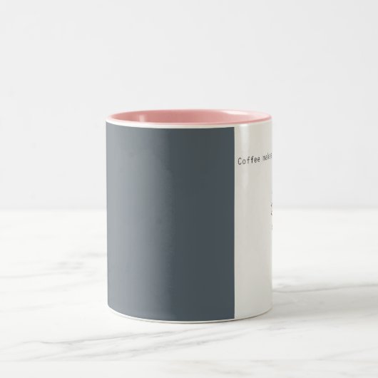 Koffie maakt me poop rainbows eenhoorn mok (Center)