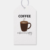 Koffie maakt me vrolijk cadeaulabel (Achterkant)