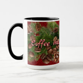 Koffie maakt me vrolijk! kerstvakantie mok