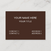 Koffie maakt me vrolijk visitekaartje (Achterkant)