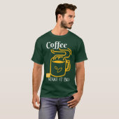 Koffie, maar maak het bio - alleen Eco Vibes T-shirt (Voorkant volledig)