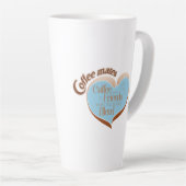 Koffie maatjes latte mok (Rechterhoek)