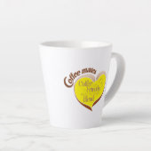 Koffie maatjes latte mok (Rechterhoek)