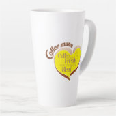 Koffie maatjes latte mok (Rechterhoek)
