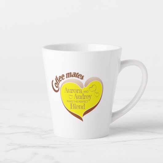 Koffie maatjes latte mok (Rechts)