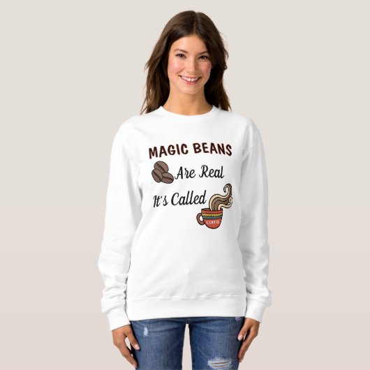 Koffie Magic Beans Trui (Voorkant volledig)
