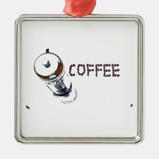 Koffie MagicEnjoy, 'first thing in the Morour', ' Metalen Ornament (Voorkant)
