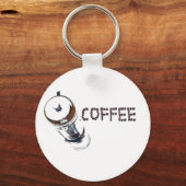 Koffie MagicEnjoy, 'first thing in the Morour', ' Sleutelhanger (Voorkant)