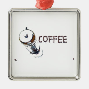 Koffie MagieGeniet, 'eerste ding 's ochtends', ' Metalen Ornament