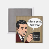 Koffie Magnet (Voorkant / Achterkant)