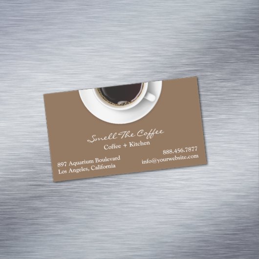 Koffie Magnetisch Visitekaartje (Voorbeeld)