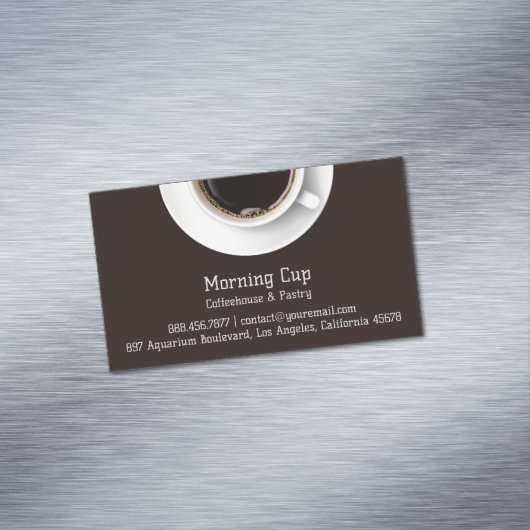 Koffie Magnetisch Visitekaartje (Voorbeeld)