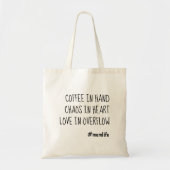 Koffie Mam Schattige Mam Trendy Moederdag Gift Tote Bag (Voorkant)
