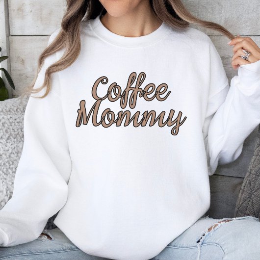 Koffie Mama Script Cafeïne Lover Vrouwen Trui