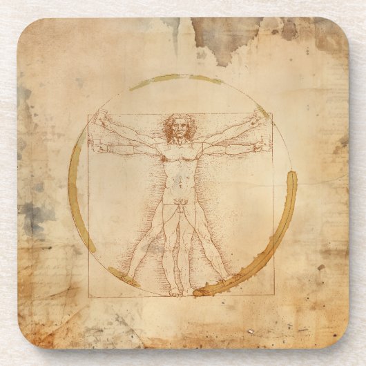 Koffie-Man Bier Onderzetter (Voorkant)