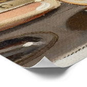 Koffie, Man maken Koffie, Retro  wandkunst Poster (Hoek)