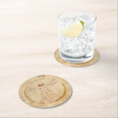 Koffie-Man Ronde Kartonnen Onderzetter (Insitu)