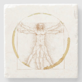 Koffie-Man Stenen Onderzetter