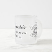 koffie-manifestatie matglas koffiemok (Voorkant rechts)