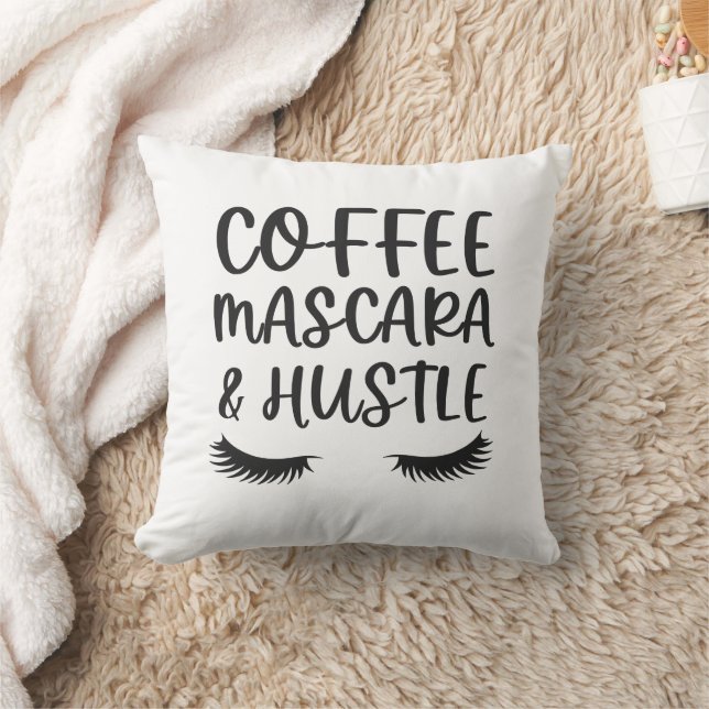 Koffie Mascara & Geloop Kussen (Deken)