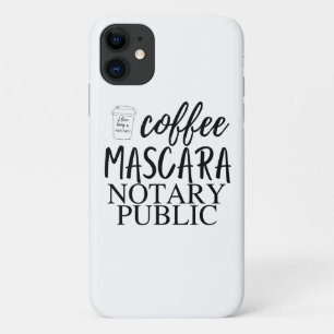 Koffie Mascara Notaris Openbare iPhone mobiele tel Case-Mate iPhone Case