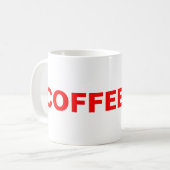 Koffie me! koffiemok (Voorkant links)