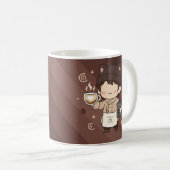 Koffie Meester Espresso Expert Kunst Koffiemok (Voorkant rechts)