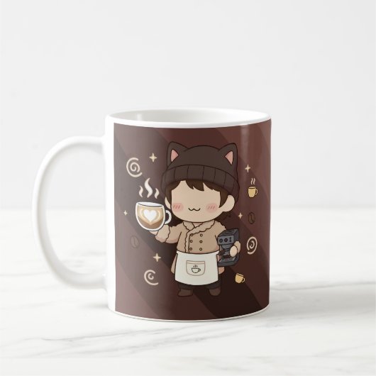 Koffie Meester Espresso Expert Kunst Koffiemok (Links)