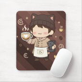 Koffie Meester Espresso Expert Kunst Muismat (Met muis)