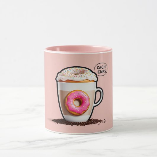 Koffie Meetups Vriendschap Geluk Ontwerp Mok (Midden)