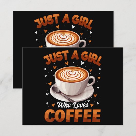 Koffie meisjes vrouwen gewoon een meisje dat van k (Voorkant / Achterkant)