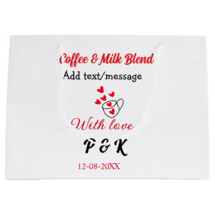 Koffie & melk blend liefdespaar koffie rode hart n groot cadeauzakje