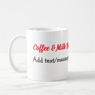 Koffie & melk blend liefdesrelatie koffie rode har koffiemok