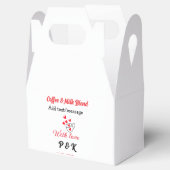 Koffie & melk blend liefdesrelatie koffie rood har bedankdoosjes (Geopend)