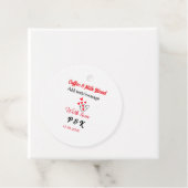 Koffie & melk blend liefdesrelatie koffie rood har bedankjes labels (In situ)