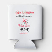 Koffie & melk blend liefdesrelatie koffie rood har blikjeskoeler (Achterkant)